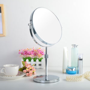 Mirror,double sided mirror,magnification,one side magnification,hotel supplies ireland,stable base plate,portable,adjustable height